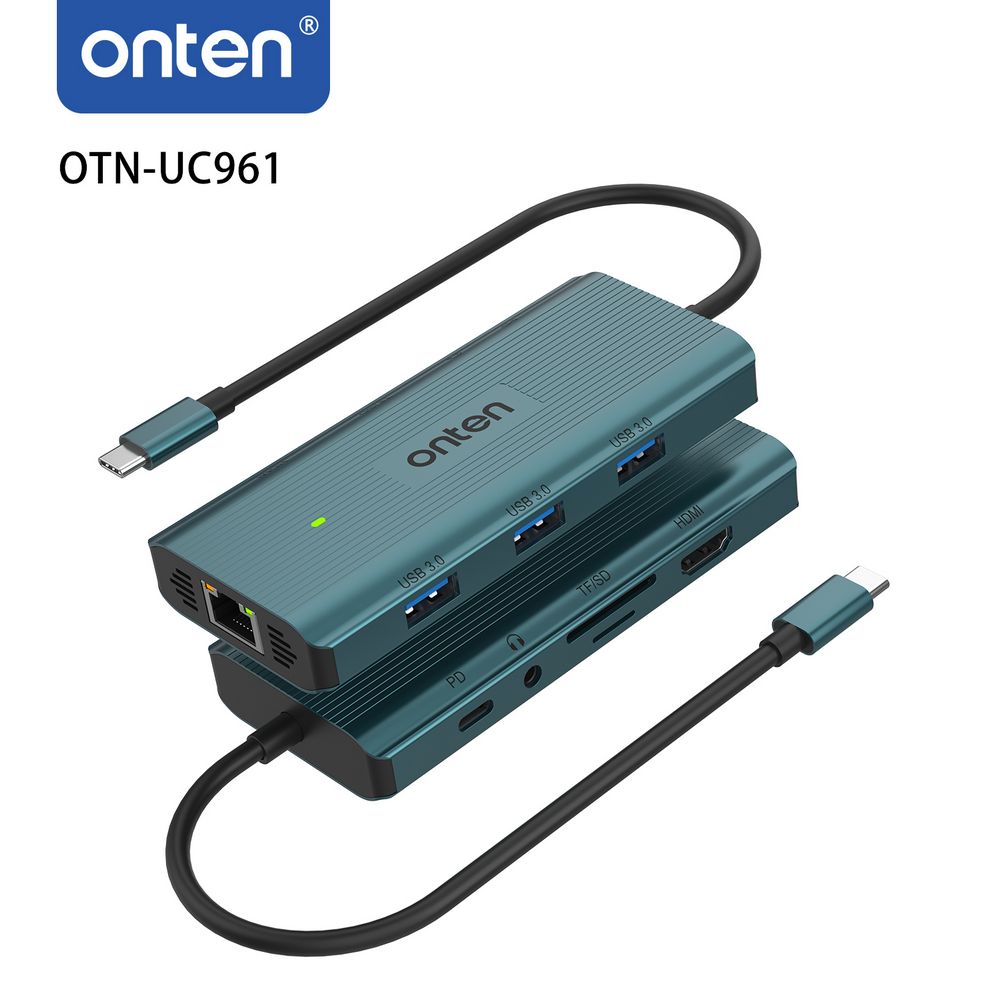 Onten UC961 9 in 1 USB-C / Type-C Multi-function HUB Docking Station Onten UC961 9 in 1 USB-C / Type-C Multi-function HUB Docking Station